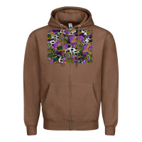 Chestnut mardi gras celebration pattern Zipper Hoodie - CowhideDigitalArt
