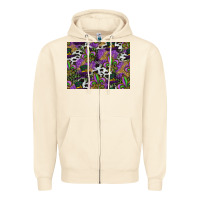 Sandshell mardi gras celebration pattern Zipper Hoodie - CowhideDigitalArt