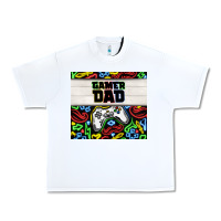 White gamer dad Urban Heavy Tee - TumblerDesignByShophia
