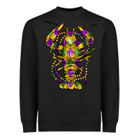 Black mardi gras crawfish Heavyweight Sweatshirt - FaDigitalArtStudio