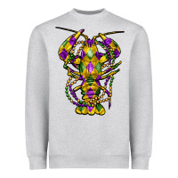Heather Grey mardi gras crawfish Heavyweight Sweatshirt - FaDigitalArtStudio