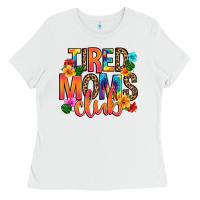 White tired moms club Ladies Tee - Artiststas
