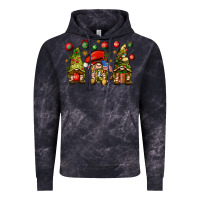 Cloud Black Christmas Army Gnomes 4th of july Vintage Hoodie - HowdyJamesFarm