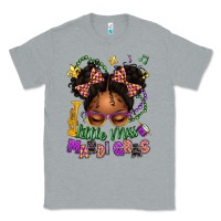Heather Grey little miss mardi gras afro messy bun kid Classic Tee - texasbilliewilder