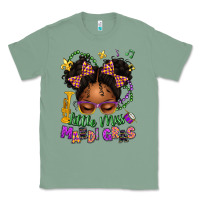 Sage little miss mardi gras afro messy bun kid Classic Tee - texasbilliewilder