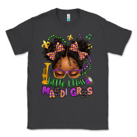 Smoke little miss mardi gras afro messy bun kid Classic Tee - texasbilliewilder