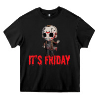 Black Funny Friday 13th Funny Halloween Horror Heavy Core Tee - lanVoArt