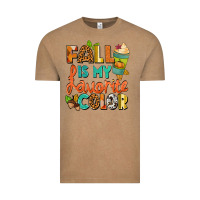 Vintage Coffee Fall is my favorite color Vintage Tee - NancyCooperArtShop