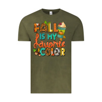 Vintage Olive Fall is my favorite color Vintage Tee - NancyCooperArtShop