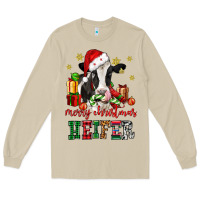 Mushroom merry christmas heifer cow Long Sleeve Tee - CowGirlArtShop