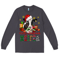 Smoke merry christmas heifer cow Long Sleeve Tee - CowGirlArtShop