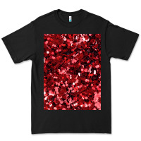 Black red glitter party sequins Premium Tee - lanVoArt