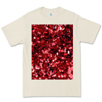 Red Glitter Party Sequins Premium Tee | Teevron
