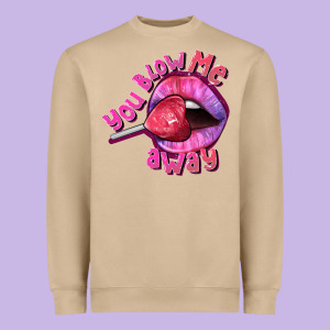 You Blow Me Away Valentines Day Heavyweight Sweatshirt Designed By Fadigitalartstudio