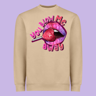 You Blow Me Away Valentines Day Heavyweight Sweatshirt Designed By Fadigitalartstudio