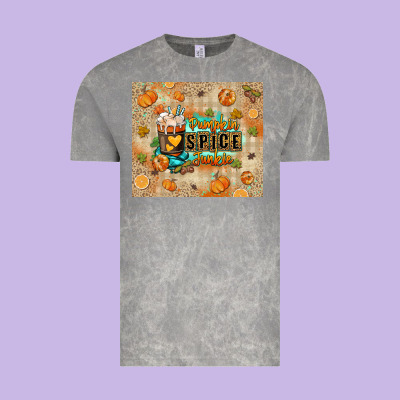 Pumpkin Spice Junkie Vintage Tee Designed By Ranaportraitstore