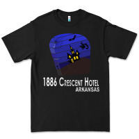 Black 1886 Crescent Hotel Eureka Springs Arkansas USA Halloween Haunted Bat  Premium Tee - lanVoArt