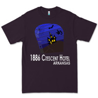 Plum 1886 Crescent Hotel Eureka Springs Arkansas USA Halloween Haunted Bat  Premium Tee - lanVoArt