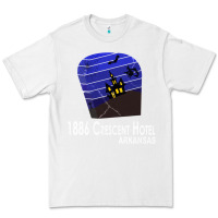 White 1886 Crescent Hotel Eureka Springs Arkansas USA Halloween Haunted Bat  Premium Tee - lanVoArt