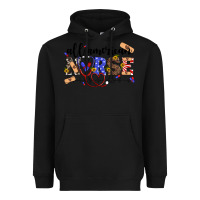 Black all american nurse Heavyweight Hoodie - Artiststas