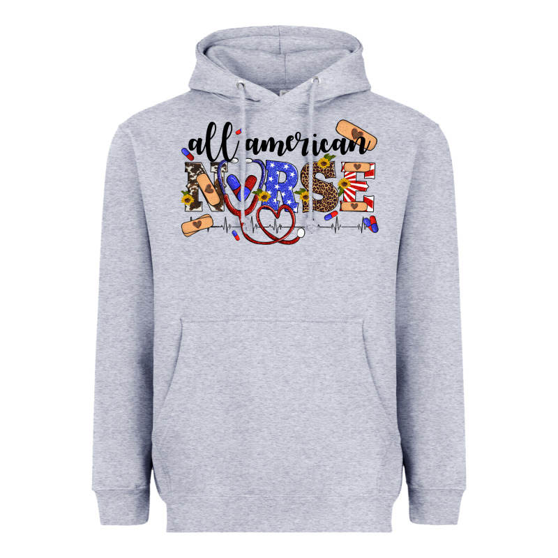 All American Nurse Heavyweight Hoodie by Artiststas | Teevron