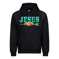 Black y'all need jesus arrow lily flowers Urban Hoodie - BarkalooDesign