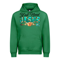 Emerald y'all need jesus arrow lily flowers Urban Hoodie - BarkalooDesign