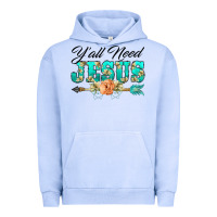 Pigment Grape Ice y'all need jesus arrow lily flowers Urban Hoodie - BarkalooDesign