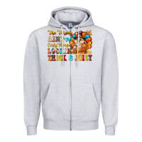 Heather Grey thanksgiving turkey humor Zipper Hoodie - CowhideDigitalArt
