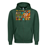 Sports Green thanksgiving turkey humor Zipper Hoodie - CowhideDigitalArt