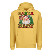 Antique Gold santa baby Premium Hoodie - FaDigitalArtStudio