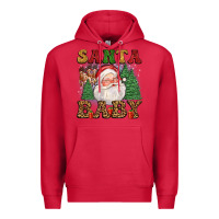 Cardinal santa baby Premium Hoodie - FaDigitalArtStudio