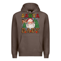 Coffee santa baby Premium Hoodie - FaDigitalArtStudio