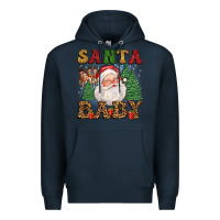 Navy santa baby Premium Hoodie - FaDigitalArtStudio