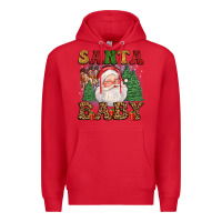 Red santa baby Premium Hoodie - FaDigitalArtStudio