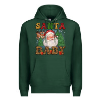 Sports Green santa baby Premium Hoodie - FaDigitalArtStudio