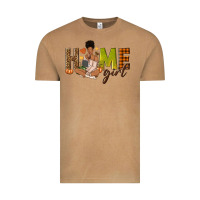 Vintage Camel Home girl Fall afro girl Vintage Tee - NancyCooperArtShop