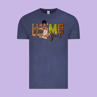 Home Girl Fall Afro Girl Vintage Tee Designed By Nancycooperartshop