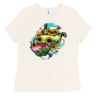 Bone west virginia map sunflower cactus serape Ladies Tee - RanaPortraitStore