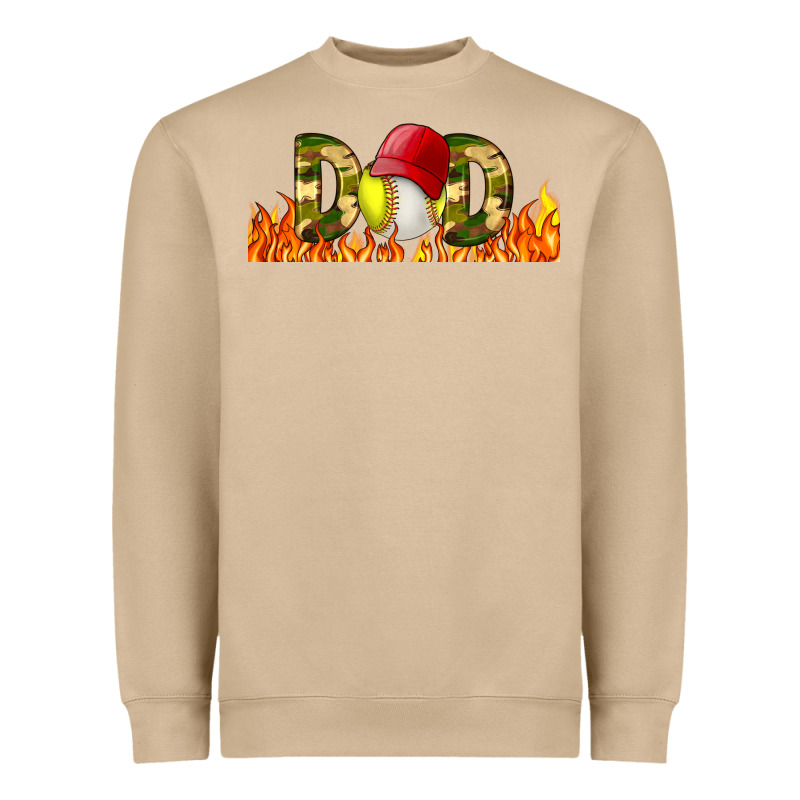 Baseball And Softball Dad Libbey Glass Heavyweight Sweatshirt by BundleAndBundleShop | Teevron
