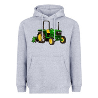 Heather Grey farm tractor Heavyweight Hoodie - Artiststas