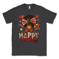 Smoke happy holidays christmas afro messy bun Classic Tee - texasbilliewilder