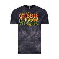 Cloud Black Gobble till you wobble turkey thanksgiving Vintage Tee - NancyCooperArtShop