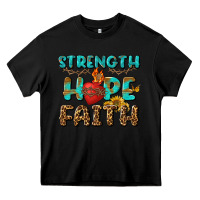 Black Strength Hope Faith Heavy Core Tee - BundleAndBundleShop