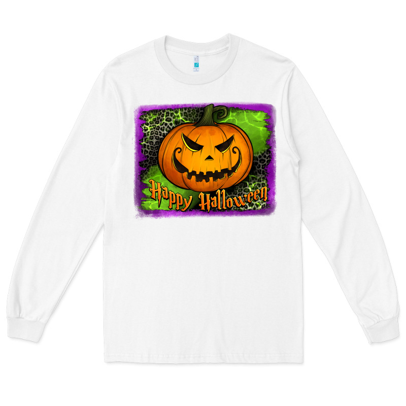 Happy Halloween Jack O' Lantern Pumpkin Long Sleeve Tee by Jasminsmagicworld | Teevron
