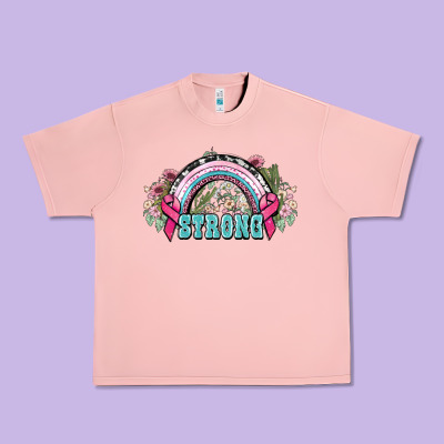 Strong Cancer Rainbow Cancer Awareness Urban Heavy Tee Designed By Howdyjamesfarm