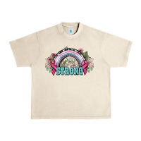 Sandshell Strong Cancer rainbow Cancer Awareness Urban Heavy Tee - HowdyJamesFarm