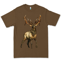 Cacao elk deer Premium Tee - LillyAllenDesigns