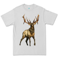 Dove Grey elk deer Premium Tee - LillyAllenDesigns