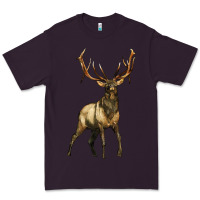Plum elk deer Premium Tee - LillyAllenDesigns